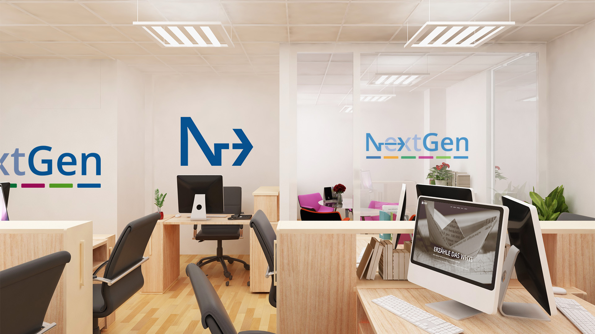 NextGen Wissenschaftskommunikation - Anwendungsbeispiele Logo, Icon, Look & Feel