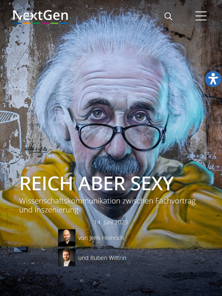 NextGen Wissenschaftskommunikation - In der Scientific Community ungewohnte aber aufmerksamkeitsstarke Beitragsillustrationen
