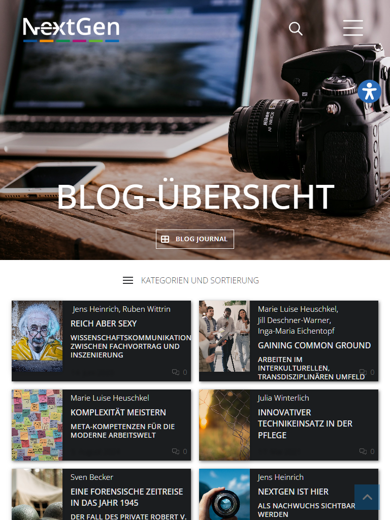 NextGen Wissenschaftskommunikation - Blog-Architektur für wissenschaftliche Themen