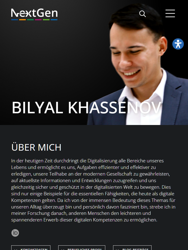 NextGen Wissenschaftskommunikation - Human-First Porträtierung und attraktive Blog-Architektur